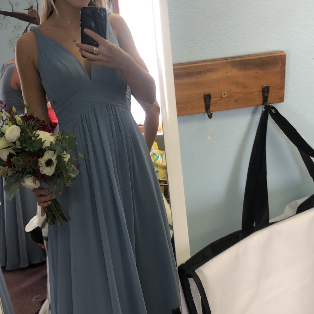 Azazie Marren Dustie Blue size 4